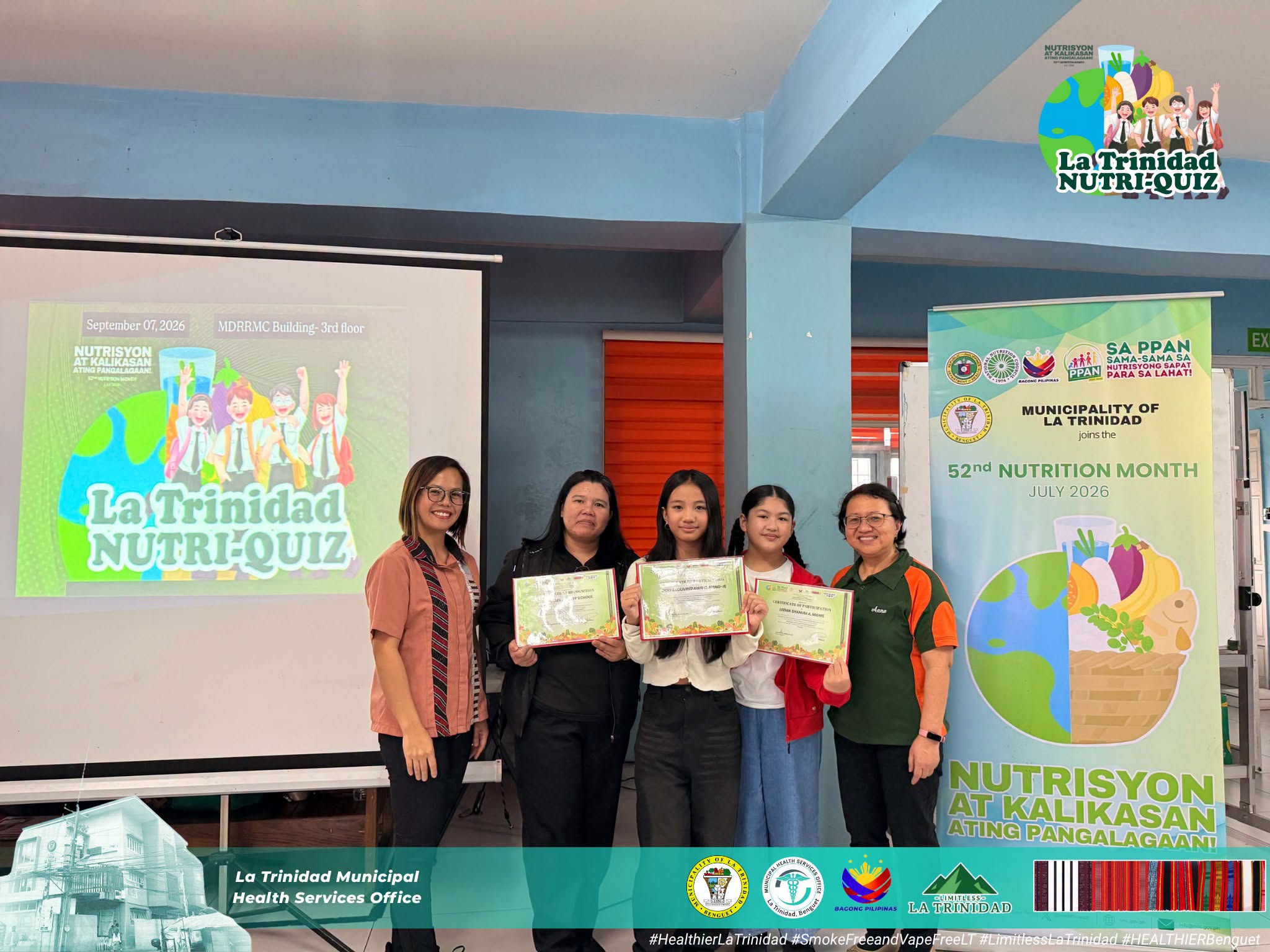 CCDC Secures Fourth Place in the NUTRI-QUIZ during the 52nd Nutrition Month Celebration